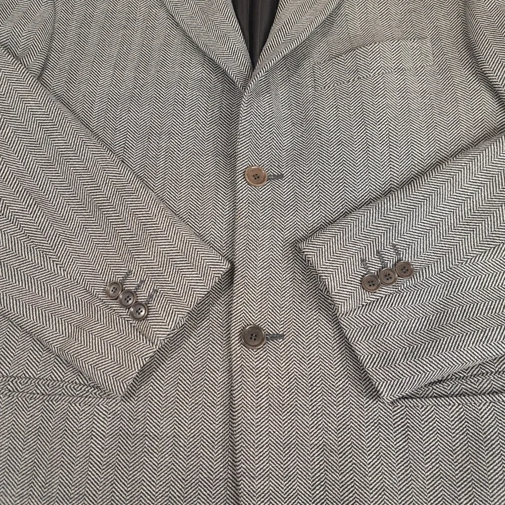 Light by MARCO AZZALI Vintage Men Blazer‎ Sport Coat Wool Gray 38R Made In Italy